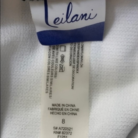 Swim Swimsuit 1 piece Leilani womans size 8 - Picture 5 of 5